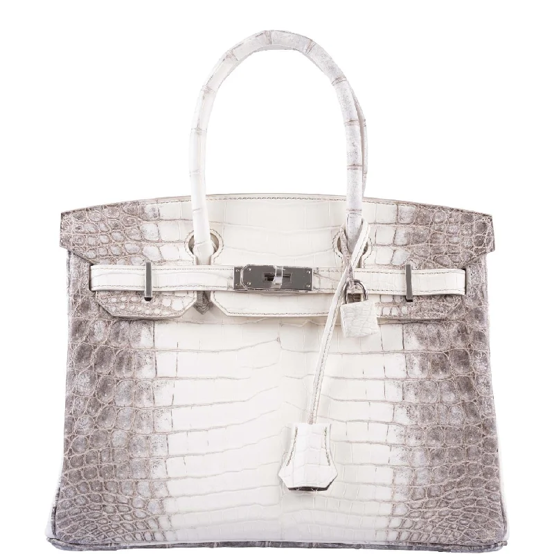 Hermès Birkin 30 Matte Himalayan Niloticus Crocodile Palladium Hardware