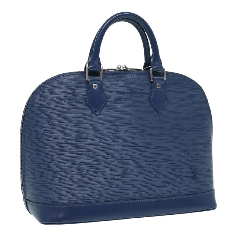 LOUIS VUITTON Epi Alma Hand Bag Blue Myrtille M5214G LV Auth 87500