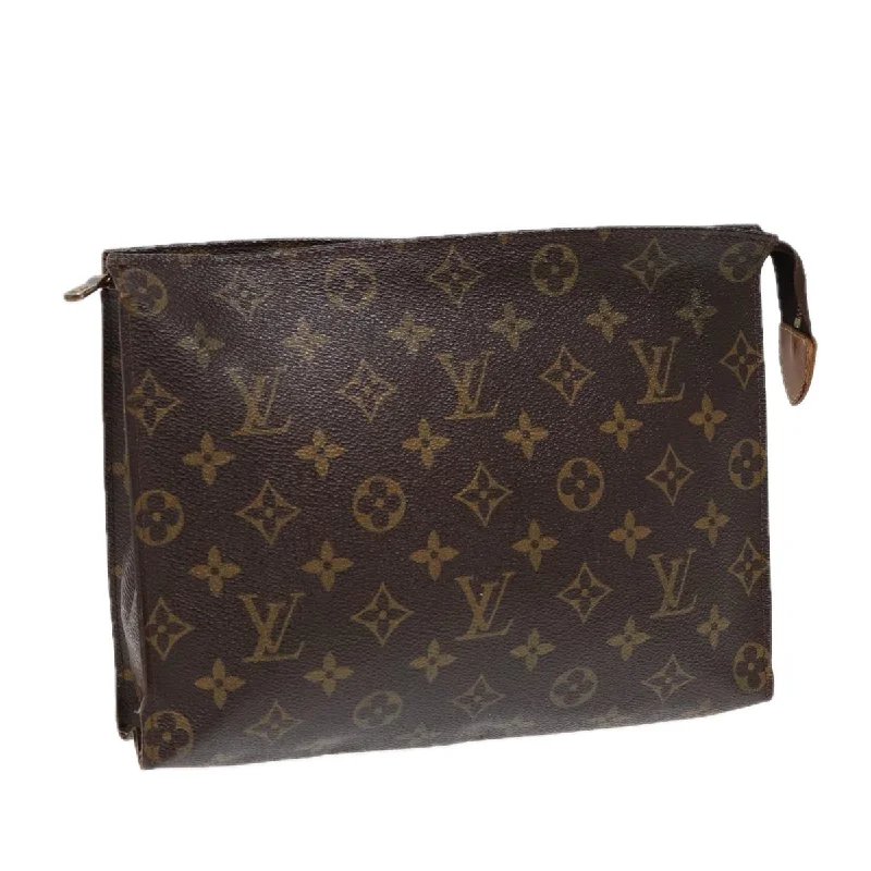 LOUIS VUITTON Monogram Poche Toilette 26 Pouch M47542 LV Auth 86789