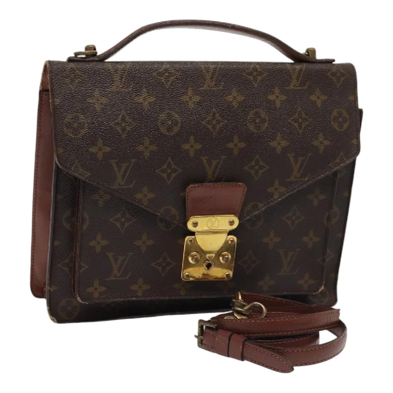 LOUIS VUITTON Monogram Monceau 28 Hand Bag 2way M51185 LV Auth 86777